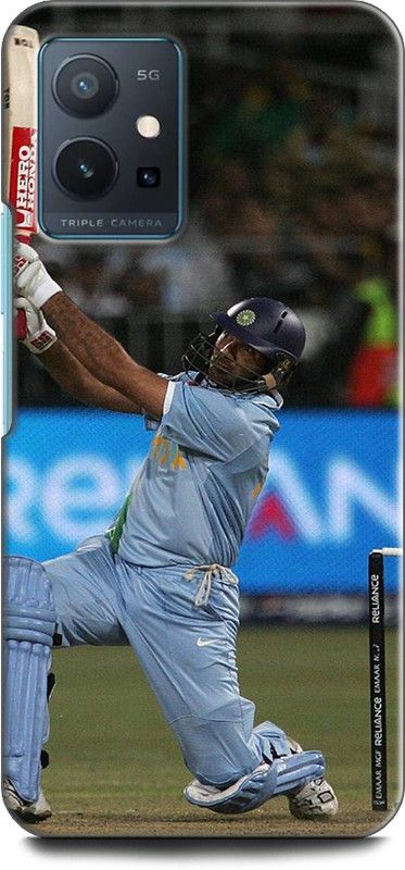 WallCraft Back Cover for Vivo T1 5G, V2141 YUVRAJ SINGH, CRICKET, SPORT  (Multicolor, Dual Protection, Pack of: 1)