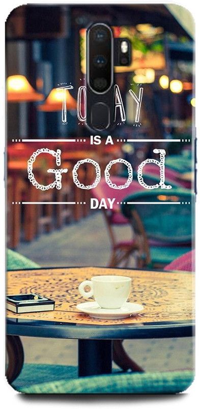 WallCraft Back Cover for OPPO A5 2020 / CPH1933 MOTIVATIONAL, LIFE QUOTES, MOTIVATION, TODAY IS GOOD DAY, POSITIVE  (Multicolor, Dual Protection, Pack of: 1)