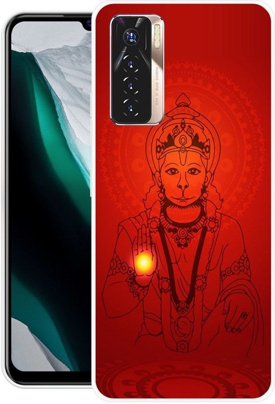 BLUEBUG Back Cover for Tecno Camon 17 Pro  (Red, Grip Case, Silicon, Pack of: 1)