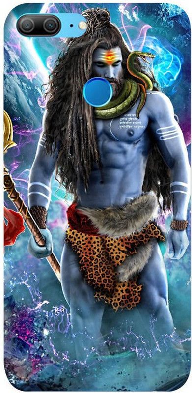 Skyhawk Back Cover for honor 9 Lite Lord Shiva  (Multicolor, Waterproof, Silicon, Pack of: 1)