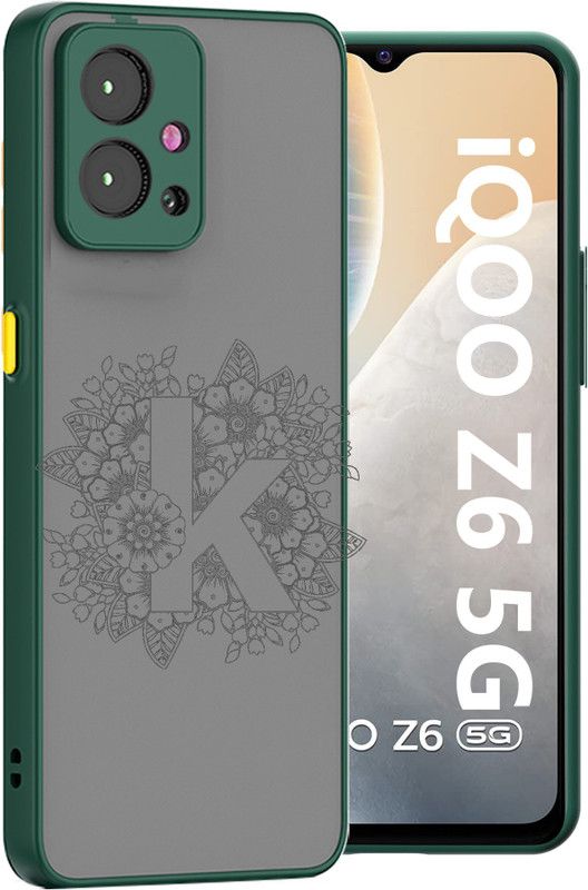 Lilliput Back Cover for iQOO Z6 5G, iQOO Z6 K Letter Case  (Green, Matte Finish, Pack of: 1)