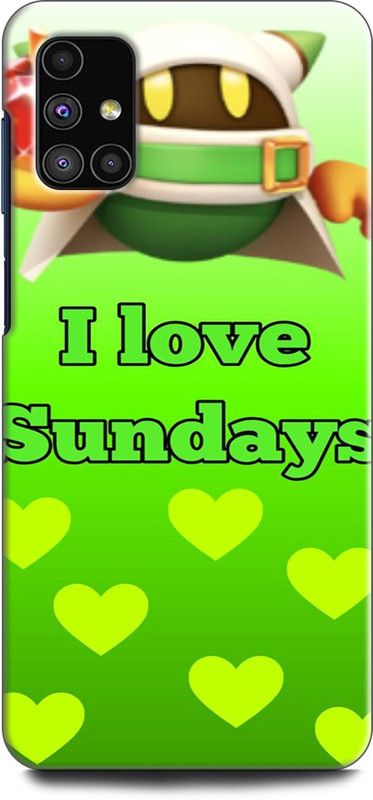 Afterglow Back Cover for SAMSUNG Galaxy M31s I LOVE SUNDAY, HOLIDAY, MASTTI, ENJOY  (Multicolor, Shock Proof, Pack of: 1)