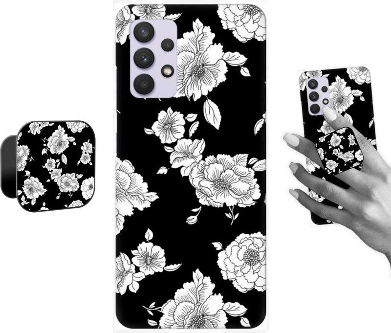 COBIERTAS Back Cover for Samsung Galaxy A52 5G, Samsung Galaxy A52s 5G, Samsung Galaxy A52  (Black, White, Cases with Holder, Pack of: 2)