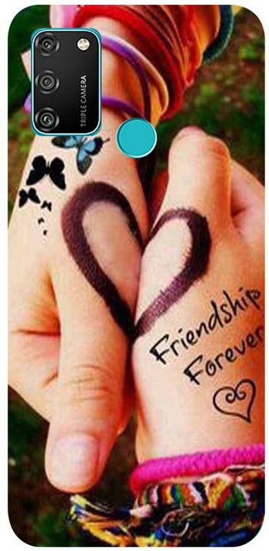 Skyhawk Back Cover for honor 9A Friendship forever  (Multicolor, Waterproof, Silicon, Pack of: 1)