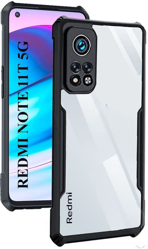 ROYALBASE Back Cover for Redmi 11T 5G, Xiaomi Redmi 11T 5G  (Black, Grip Case, Pack of: 1)