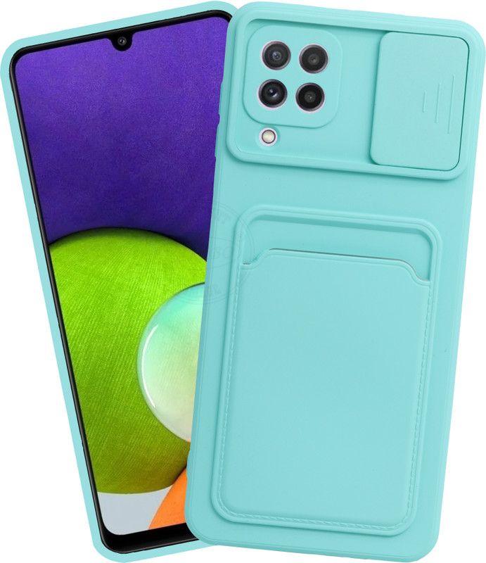 VAKIBO Back Cover for Samung Galaxy A22  (Blue, Grip Case, Pack of: 1)