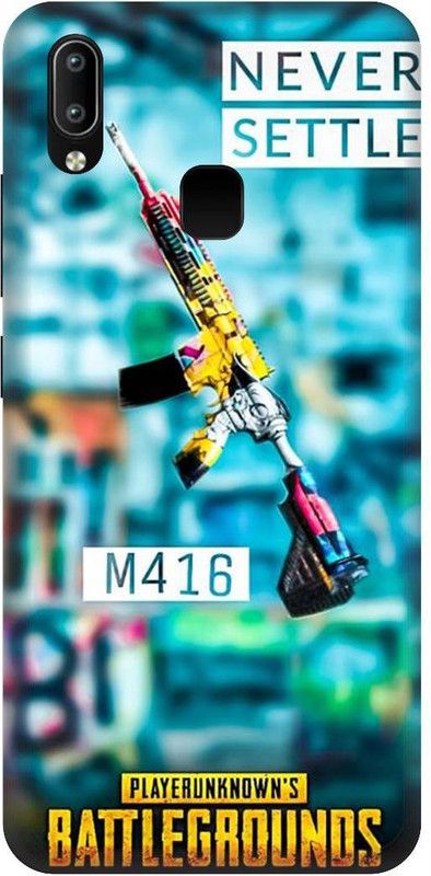 UMPRINT Back Cover for Vivo Y93 Pubg Mobile M416 Gun  (Multicolor, Shock Proof, Pack of: 1)