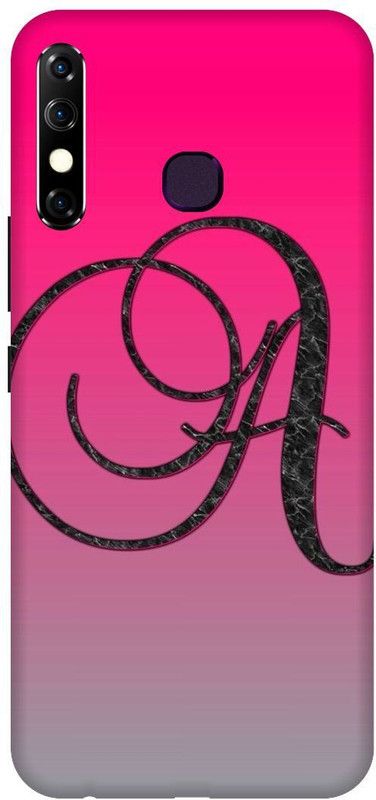 3D U PRINT Back Cover for Infinix HOT 8, X650C A letter,A name A word  (Red, Waterproof, Pack of: 1)