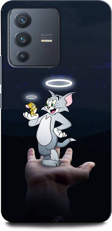 ORBIQE Back Cover for Vivo V23 5G TOM AND JERRY, CARTOON NETWORK, CARTOON, JERRY, CUTE  (Multicolor, Hard Case, Pack of: 1)