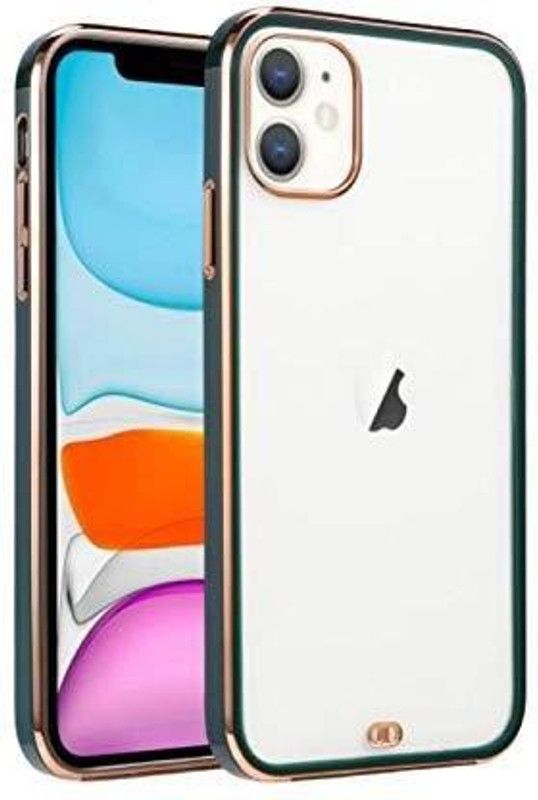 Discoverz Back Cover for Apple iphone 12, Apple iphone 12 Pro  (Green, Silicon, Pack of: 1)