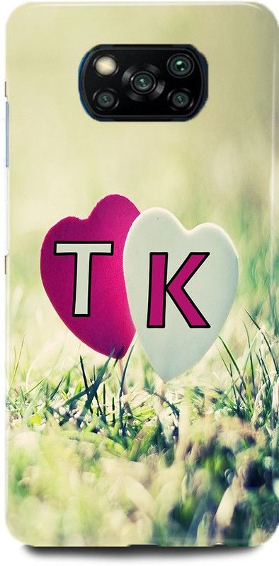 Ignite Back Cover for POCO X3 PRO, T LOVES K NAME,T NAME, K LETTER, ALPHABET,T LOVE K NAME  (Multicolor, Hard Case, Pack of: 1)