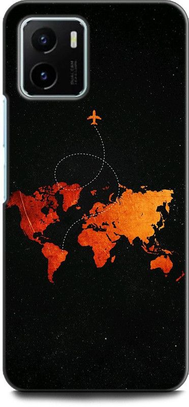KEYCENT Back Cover for Vivo Y15s, V2125 MAPE, EARTH, CONTINENTS, WORLD  (Multicolor, Shock Proof, Pack of: 1)