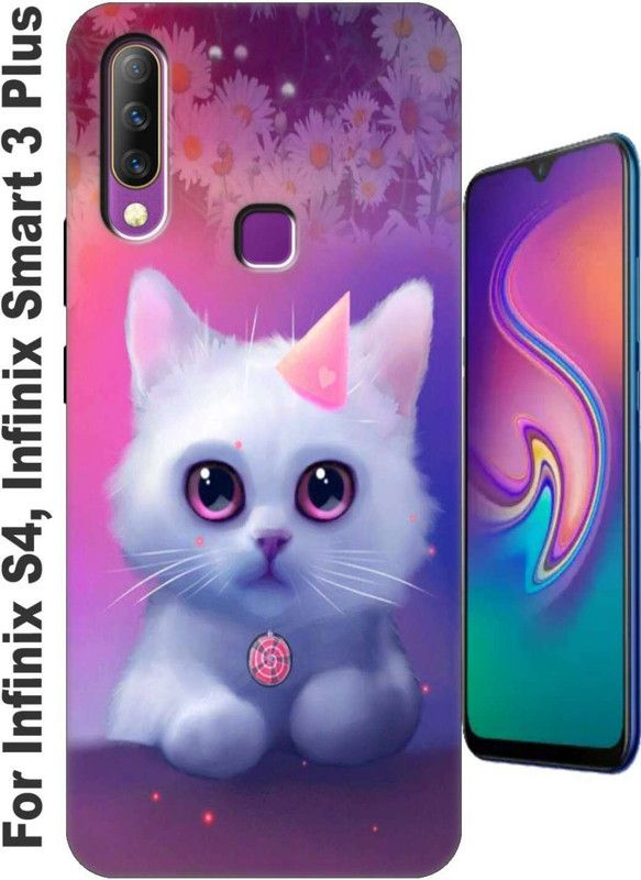 stroxy Back Cover for Infinix S4/ Infinix Smart 3 Plus 2858  (Gold, Grip Case, Silicon, Pack of: 1)