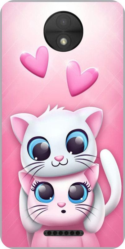 Bastex Back Cover for Motorola Moto C Plus  (White, Blue, Pink, Hard Case, Pack of: 1)