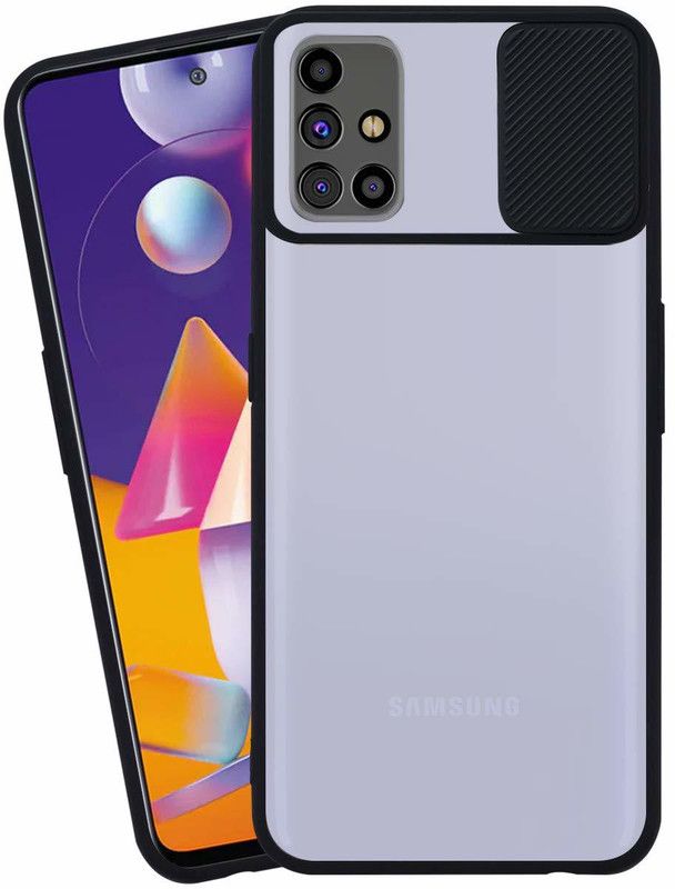 Shining Stars Bumper Case for Samsung Galaxy M02S  (Black, Camera Bump Protector, Pack of: 1)