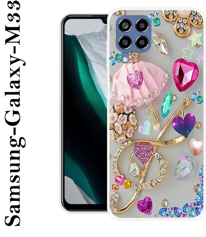 SIMAWAT Back Cover for Samsung Galaxy M33  (Multicolor, Grip Case, Silicon)