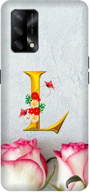 SAVETREE Back Cover for Oppo F19, CPH2219, Oppo F19s, CPH2223, L Alphabet, L Letter  (Multicolor, 3D Case, Pack of: 1)