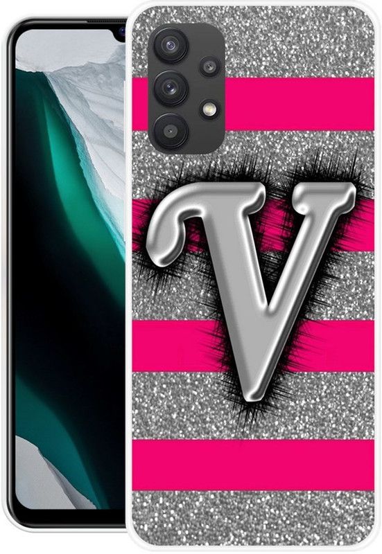SIMAWAT Back Cover for Samsung Galaxy A32 5G, Samsung Galaxy M32 5G  (Pink, Silver, Grip Case, Silicon, Pack of: 1)