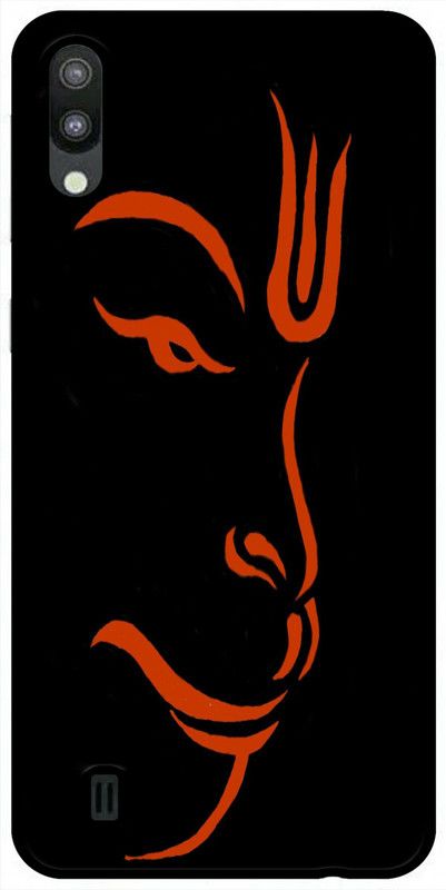 REALKING Back Cover for Samsung Galaxy M10  (Orange, Black, Grip Case, Silicon, Pack of: 1)