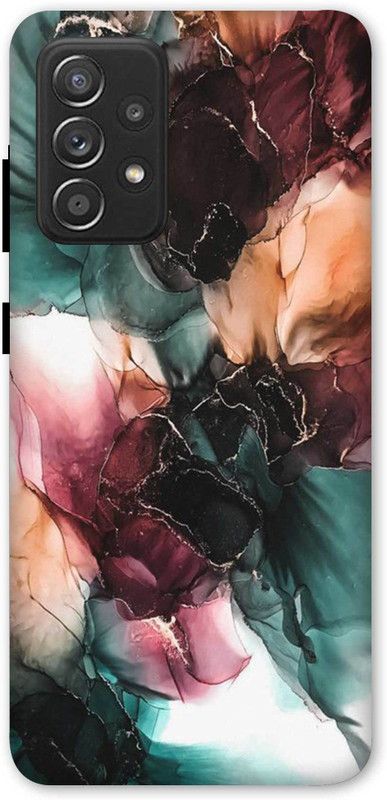 NDCOM Back Cover for Samsung Galaxy A32 Colorful And Bold Marble Pattern Printed  (Multicolor, Hard Case)