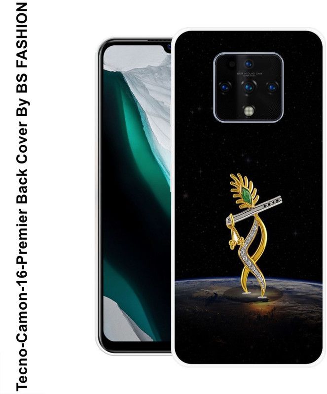 SHYAMSHREE Back Cover for Tecno Camon 16 Premier  (Black, Silicon)