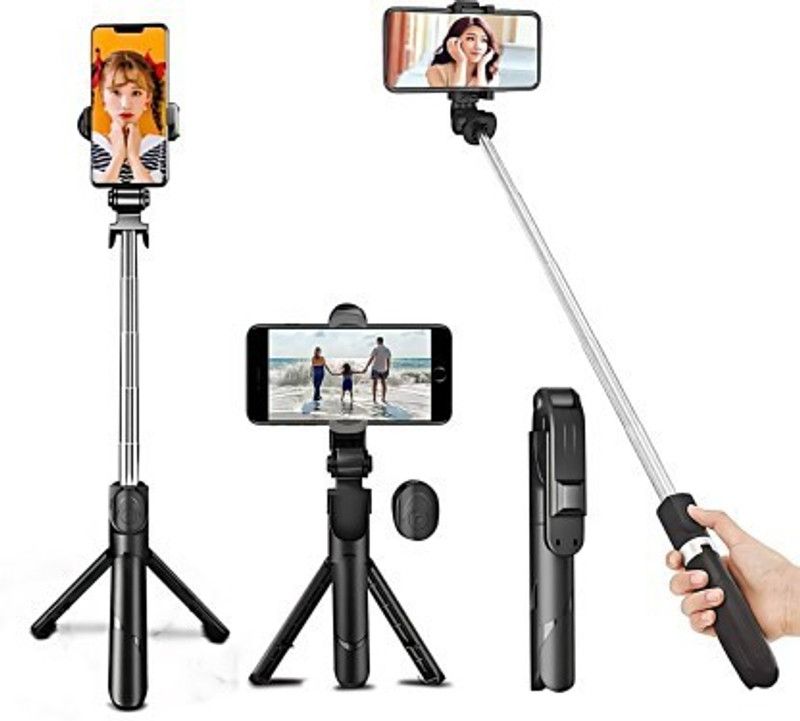 URVASIANS Bluetooth Selfie Stick  (Multicolor, Remote Included)