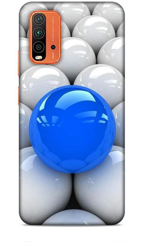 Samsidhi Back Cover for Redmi 9 Power  (Grey, Blue)