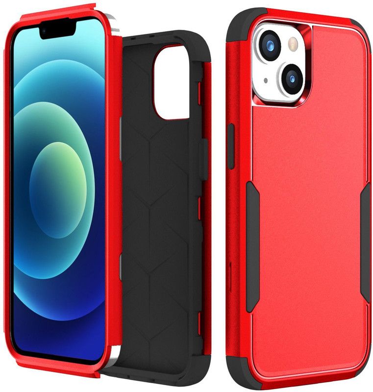 Q Wallet Back Cover for Apple iPhone 14+ / iPhone 14 PLUS  (Red, Dual Protection, Pack of: 1)