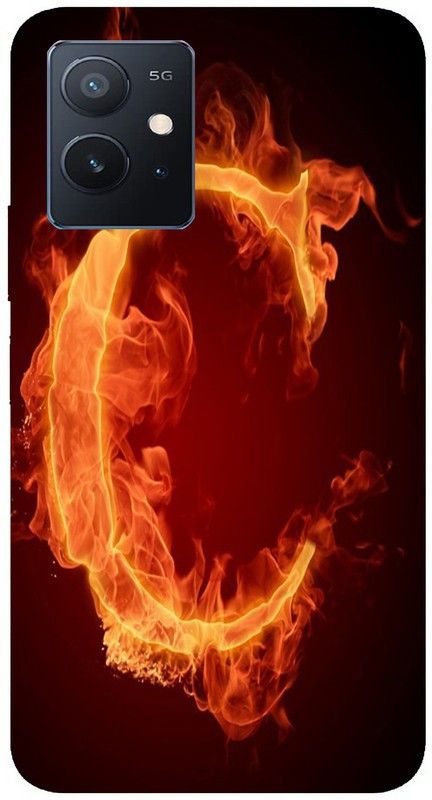 Sunrise Hub Back Cover for Vivo T1 5G  (Black, Orange, Silicon)