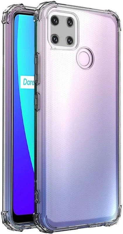 COVERNEW Back Cover for Realme RMX3430 /Narzo 50A  (Transparent, Dual Protection, Pack of: 1)