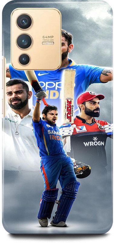 play fast Back Cover for Vivo V23 Pro 5G, V2132 VIRAT, KOHLI, INDIAN, PLAYER, CRICKETER, RCB  (Blue, Hard Case, Pack of: 1)