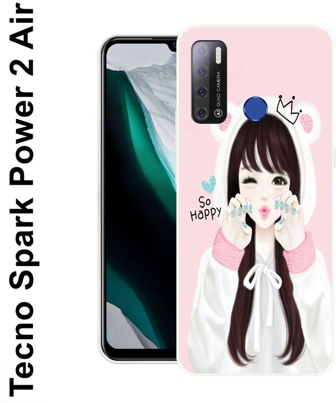 redfly Back Cover for Tecno Spark Power 2 Air  (Multicolor, Grip Case, Silicon)