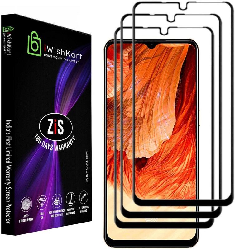 iWishKart Edge To Edge Tempered Glass for SAMSUNG F12, SAMSUNG F12 5G, SAMSUNG Galaxy F12, SAMSUNG Galaxy F12 5G  (Pack of 3)