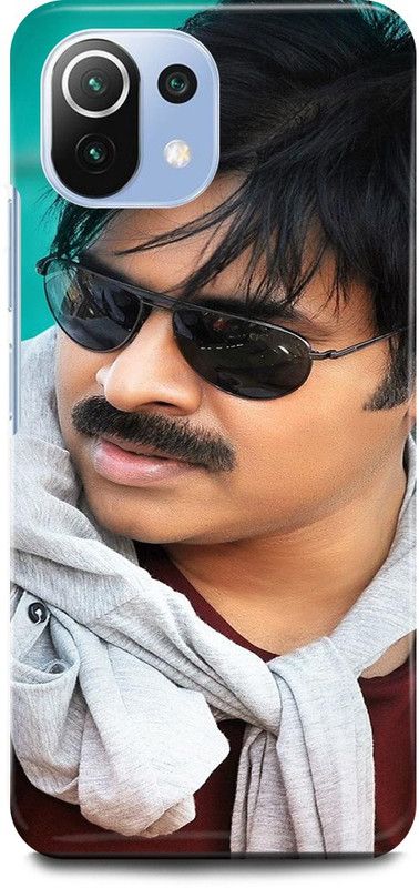 JUGGA Back Cover for Mi 11 Lite, PAWAN, PAVAN, KALYAN, SOUTH, ACTOR, HERO  (Black, Hard Case, Pack of: 1)
