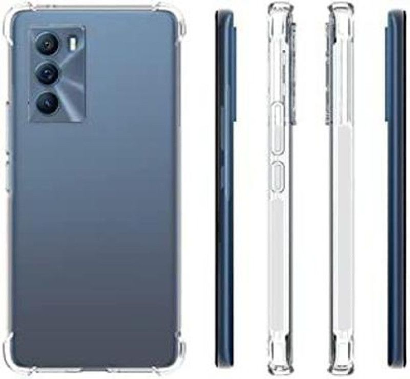 CoverX Back Cover for iQOO 9 SE Bumper Silicon Transparent Case  (Transparent, Dual Protection, Silicon, Pack of: 1)