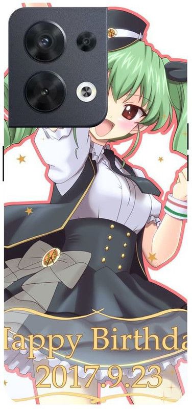 Wall Art Back Cover for OPPO RENO 8 (5G) Anime, Anchovy, Girls und panzer, Steamed Anchovy Printed  (Multicolor, Dual Protection, Pack of: 1)