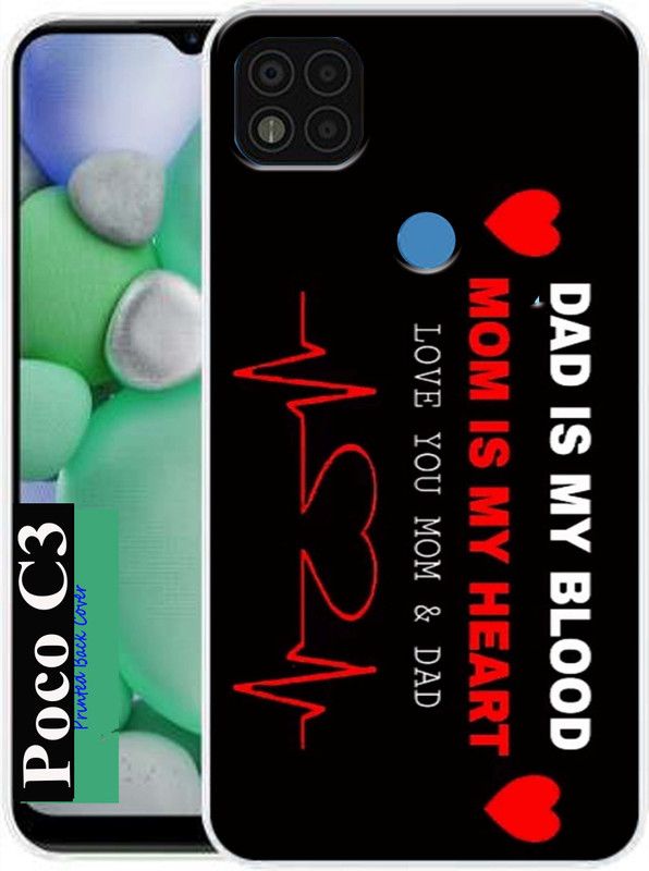 MORITZ Back Cover for Poco C31  (Multicolor, Dual Protection, Silicon, Pack of: 1)