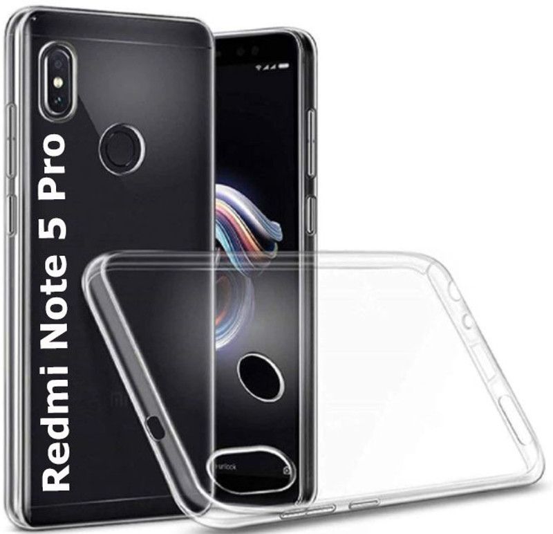 stroxy Back Cover for Mi Redmi Note 5 Pro  (Transparent, Dual Protection, Silicon, Pack of: 1)