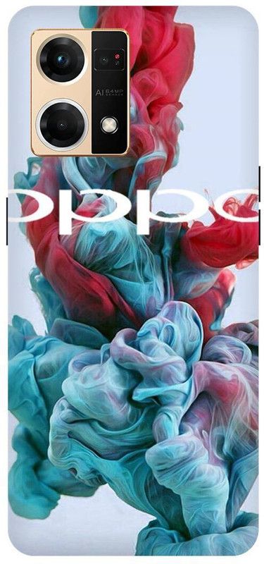 THE NARAYANA COLLECTIONS Back Cover for OPPO RENO 7- CPH2363-OPPO,PHONE,SMOKE,SIGN,EMBLEM  (Multicolor, Hard Case, Pack of: 1)