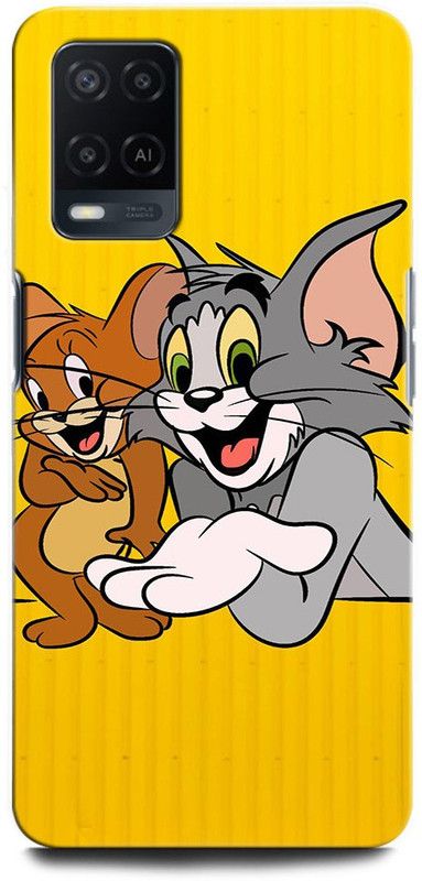 ORBIQE Back Cover for OPPO A54 2263 TOM AND JERRY, CARTOON NETWORK, CARTOON, JERRY, CUTE  (Multicolor, Hard Case, Pack of: 1)