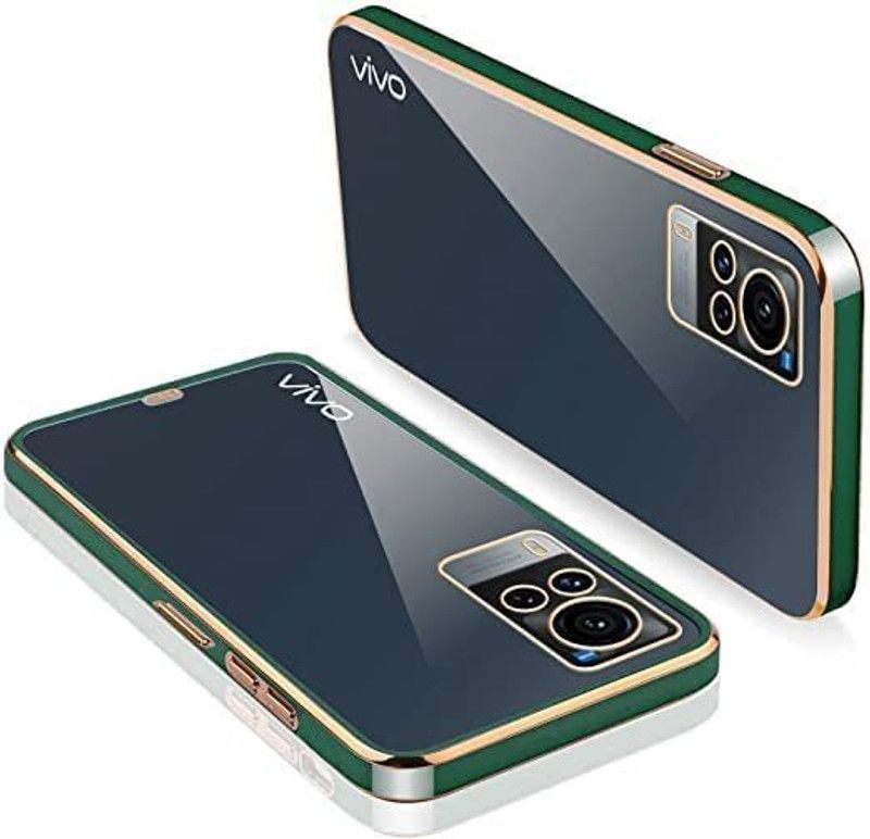ClickAway Back Cover for Vivo Y35  (Green, Grip Case, Pack of: 1)