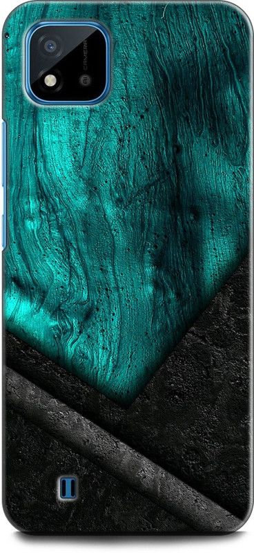 INDICRAFT Back Cover for Realme C11  (Black, Green, Dual Protection, Pack of: 1)