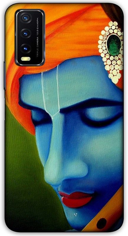 artocus Back Cover for Vivo Y20, Vivo Y20 Krishna Printed Back Cover  (Multicolor, Shock Proof, Pack of: 1)