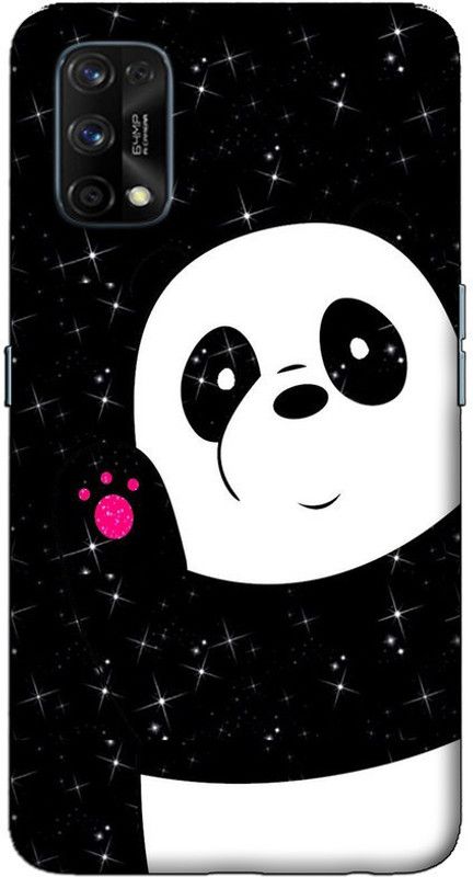 CROKIAN Back Cover for Realme 7 Pro white panda Back Cover  (Multicolor, Hard Case, Pack of: 1)
