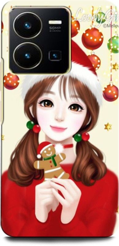 ORBIQE Back Cover for Vivo Y22 GIRL, WOMEN ARTWORK, ANIME, PRETTY, BEUTY  (Multicolor, Hard Case, Pack of: 1)