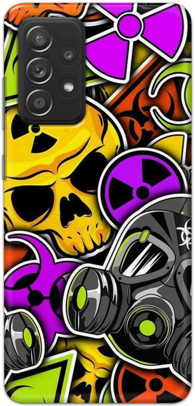 NDCOM Back Cover for Samsung Galaxy A52 Graffiti illustration Printed  (Multicolor, Hard Case, Pack of: 1)