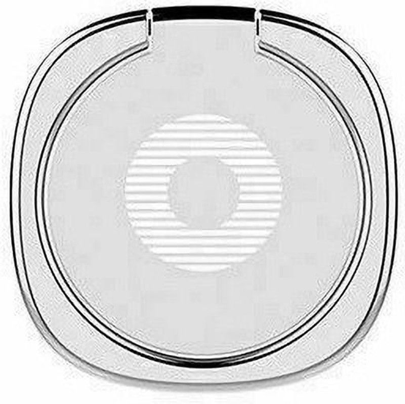 SAFESEED Universal Metal Mobile Ring Holder Ultra-thin Finger Grip Desktop Stand 2021 Gadget with Strong Self Adhesive for All Smartphones - Silver Mobile Holder