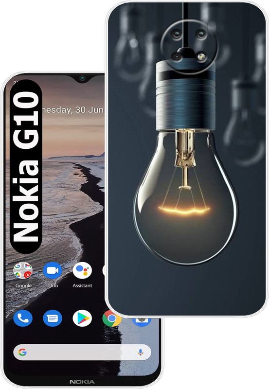 Goldista Back Cover for Nokiya G10  (Blue, Silicon, Pack of: 1)