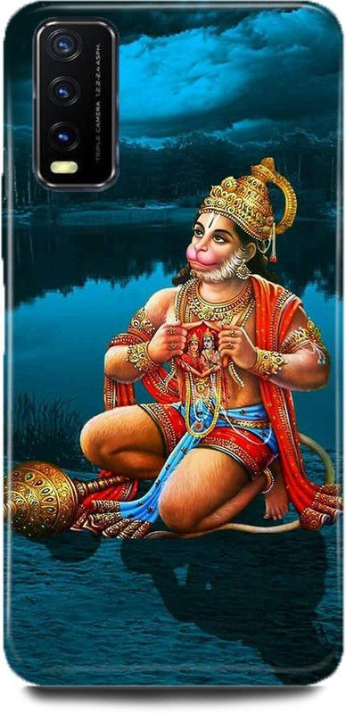 FUGGA Back Cover for Vivo Y20A, V2101, HANUMAN, HANUMAN, JI, MARUTI, JAI, BAJRANG, BALI  (Multicolor, Hard Case, Pack of: 1)