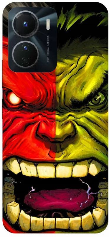 COVERJET Back Cover for VIVO Y16-ANGRY- GREEN- RED- MARVEL- HULK  (Multicolor, Hard Case, Pack of: 1)